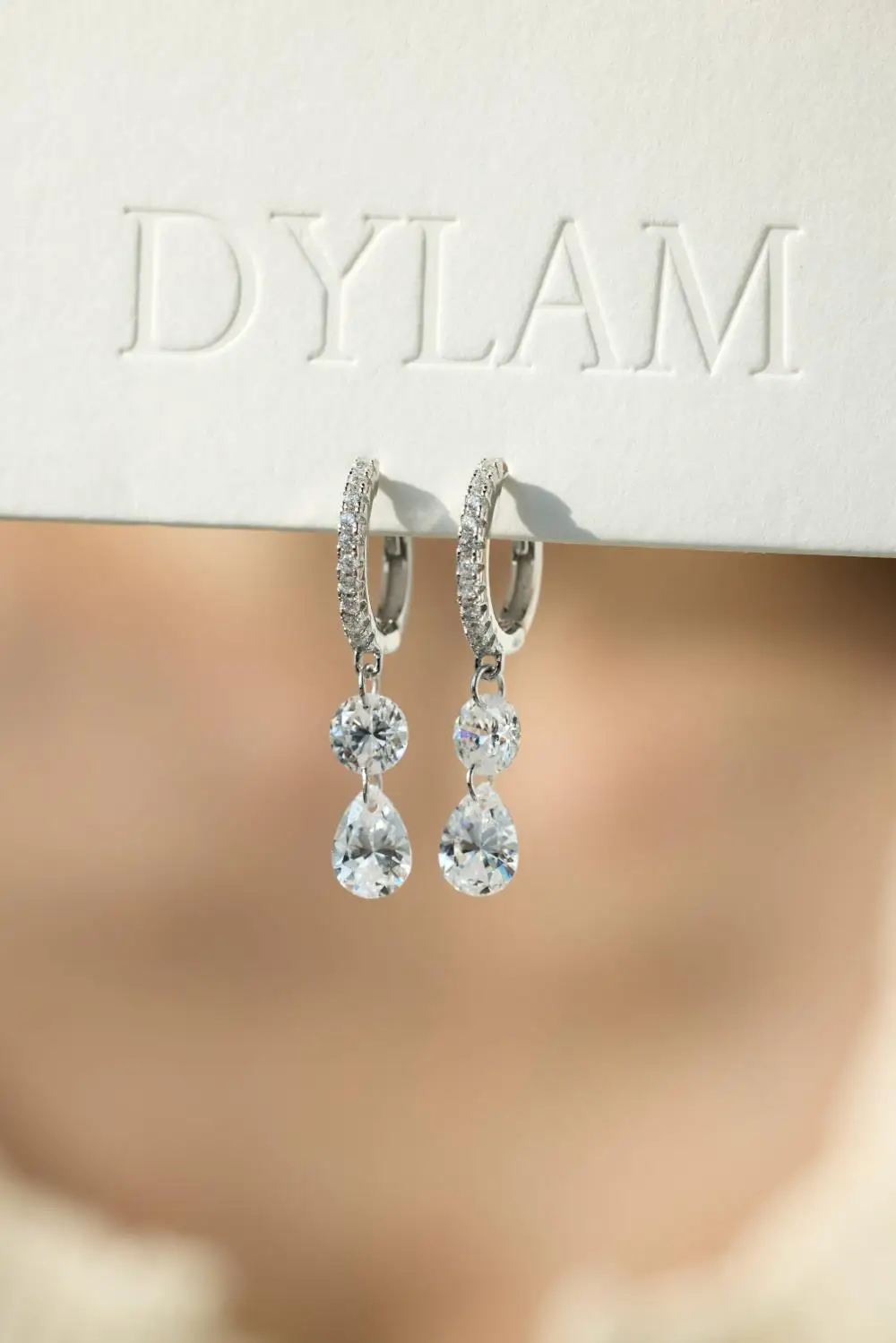 KAKODIY Luxury Zircon Drop Pendant 14K Gold Plated Earrings 925 Sterling Silver Fine Jewelry Earrings detail 2
