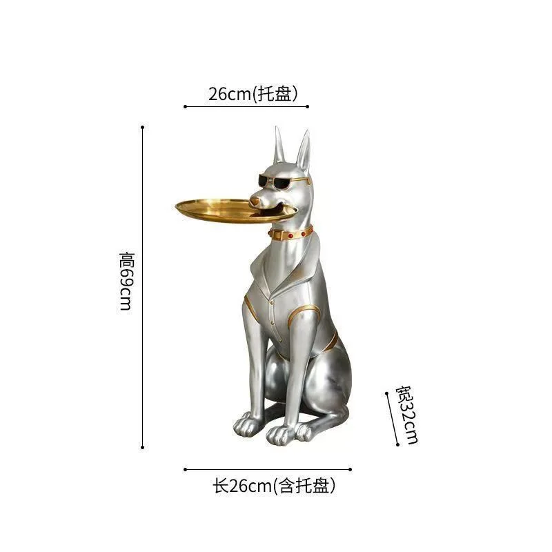 product modern colorful resin crafts dog sculpture finish art decor for home office  gifts368-6