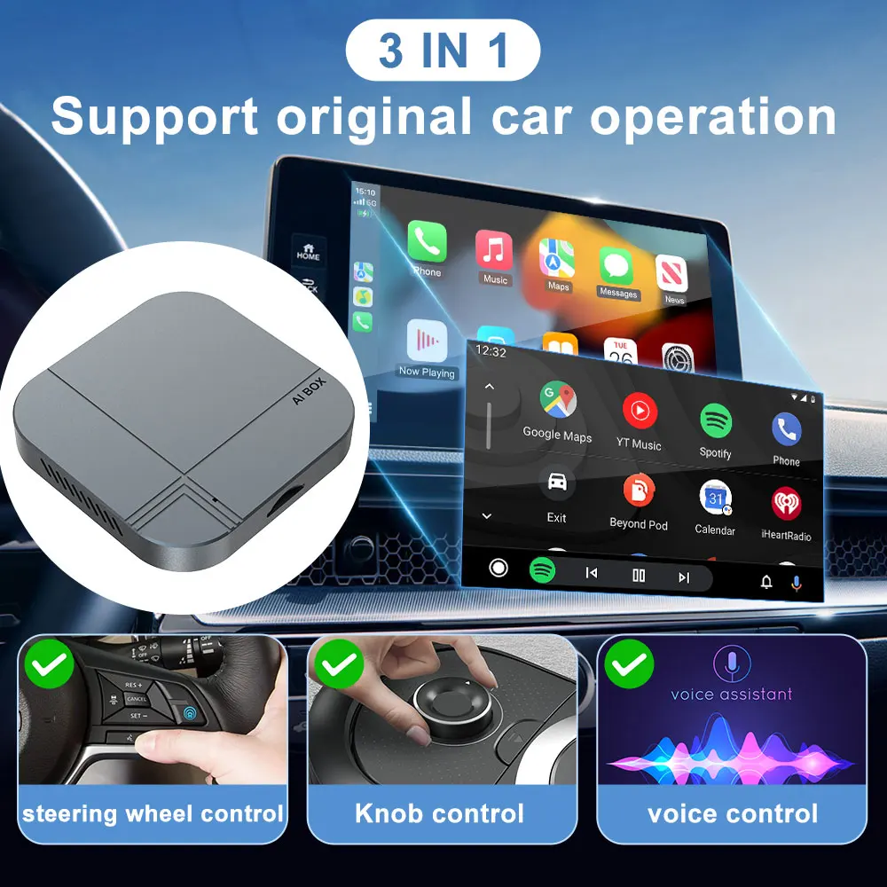 Wireless Carplay Adapter for Android Auto & Apple Carplay