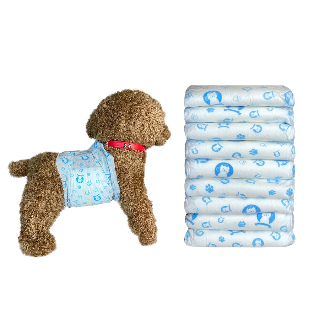 Free Sample Pet Nappy Cheap Male Large Dog Disposable Diaper in Bulk for Cat Rabbits Doggy