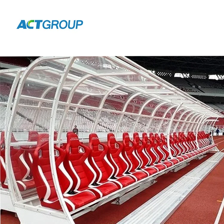 Aluminum Soccer Bench portable stadium seats football substitute bench