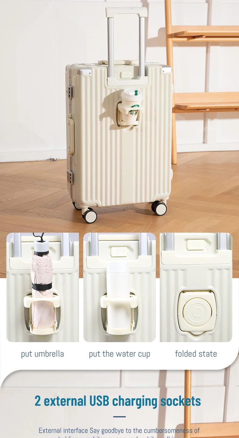2024 New Design Zipper Luggage Set With Usb Abs Pc Material Usb Luggage 2024-new-design-zipper-luggage-set-with-usb-abs-pc-material-usb-luggage