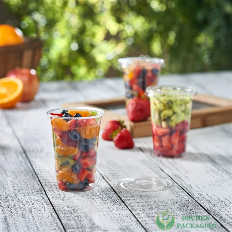 16oz Plastic Cup Pet Plastic Cups With Lids