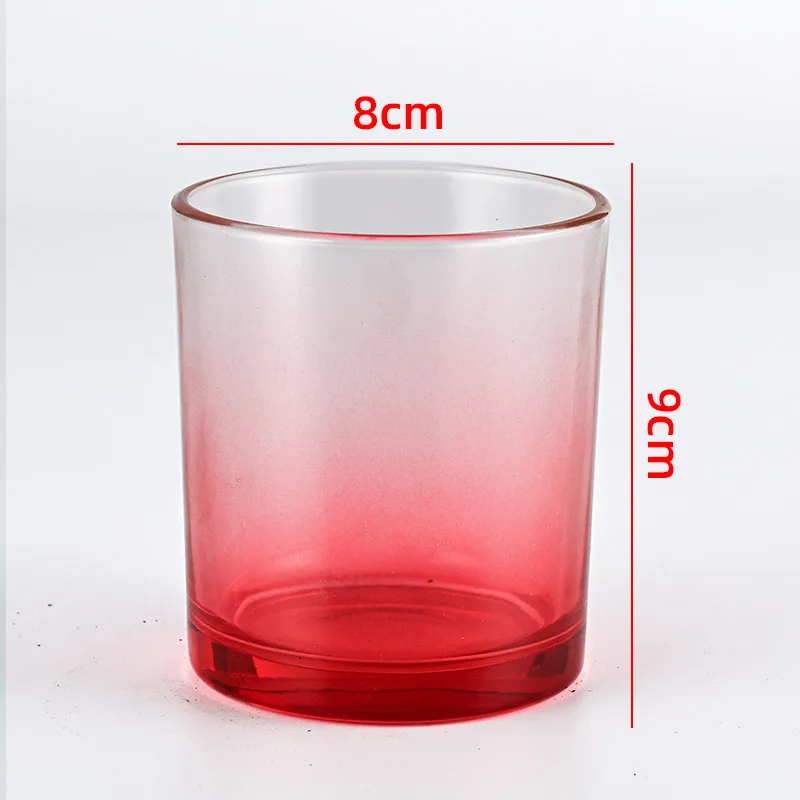 Luxury Iridescent Rainbow Empty Glass Candle Jar - CC