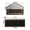 120cm Integrate Stone Countertop with Ceramic Sink+smart mirror