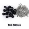 Perle noire de 4 mm