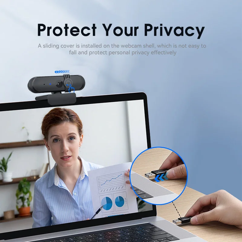 Anywii Webcam Free Driver Download Usb Webcam Video Chat Web Cam 1080p hd Camera for Laptop Computer