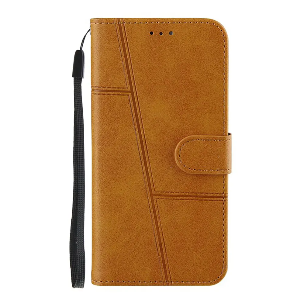 Simple Soft Pu Leather Mobile Case With Card Slot Holder Wallet Business Cover For Samsung S21 FE supplier