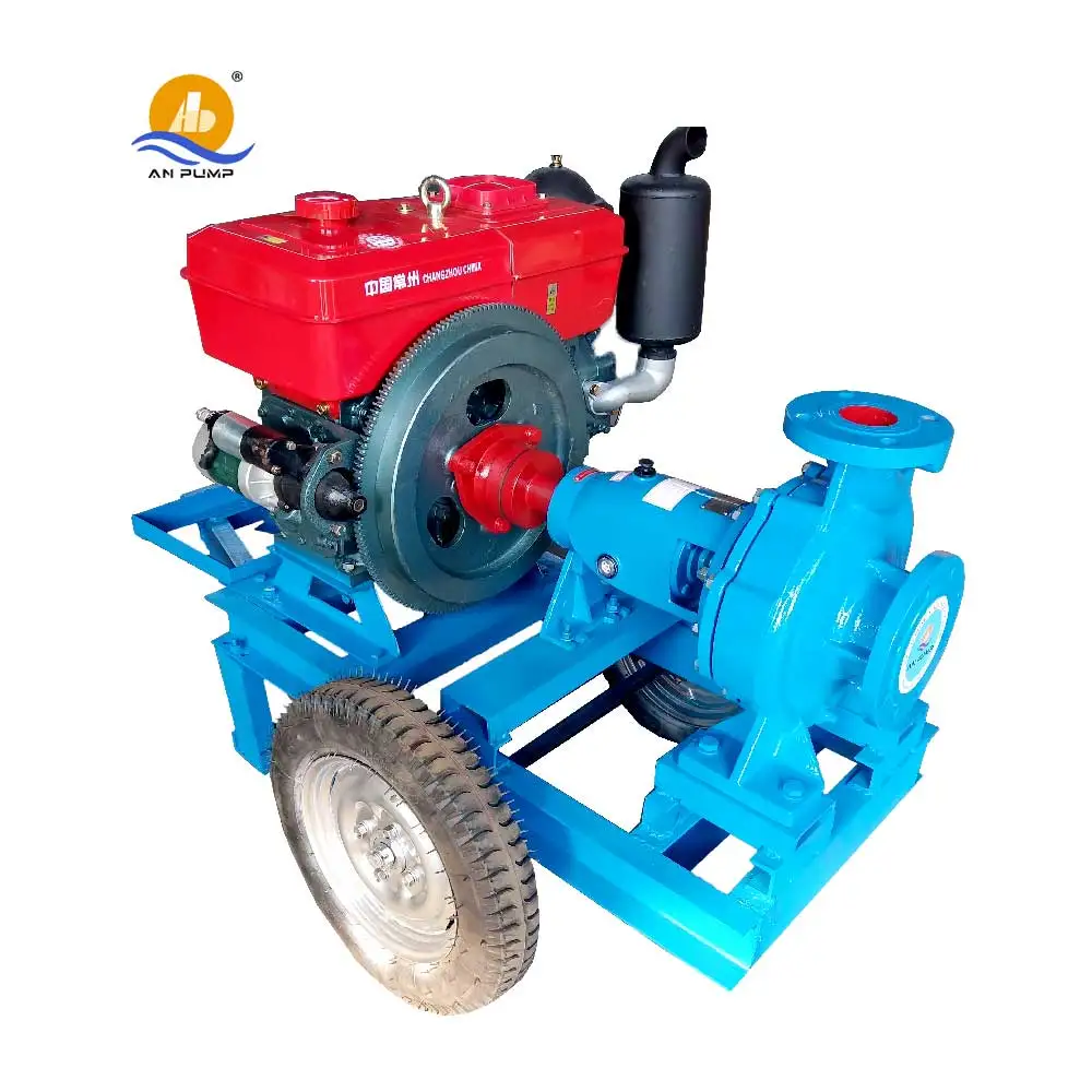 Chinese Cast Iron Big Farm Agriculture Irrigation Used Centrifugal Single  Stage Diesel Water Pump
