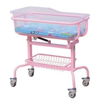 Factory Direct Medical Care Baby Hospital Bed Newborn Pediatric Crib Bed Metal Material 3 Years Warranty