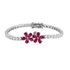 3*5mm Red corundum + 3mm Zircon