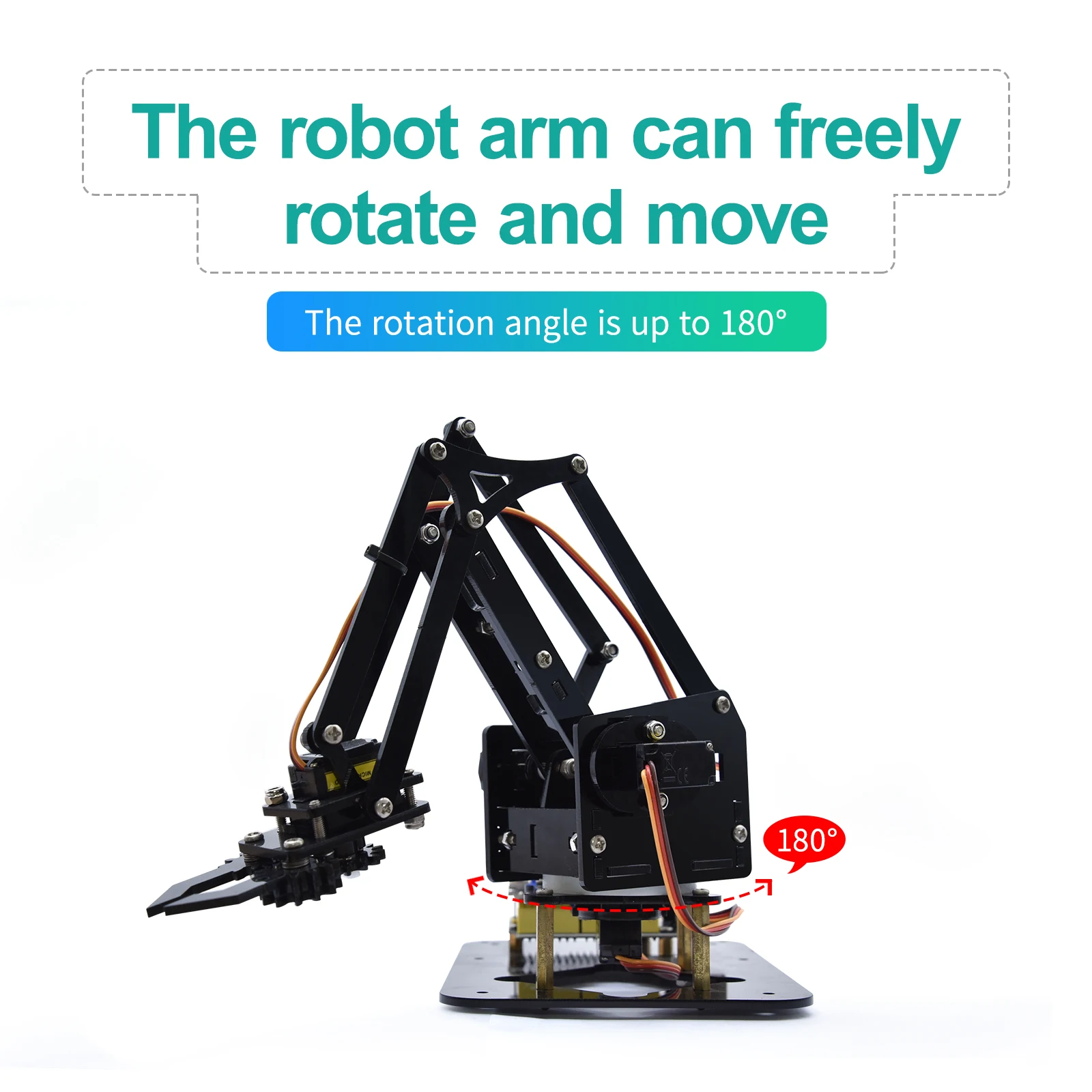 Keyestudio 4dof Mini Desktop Robot Arm Kit For Arduino Educational ...