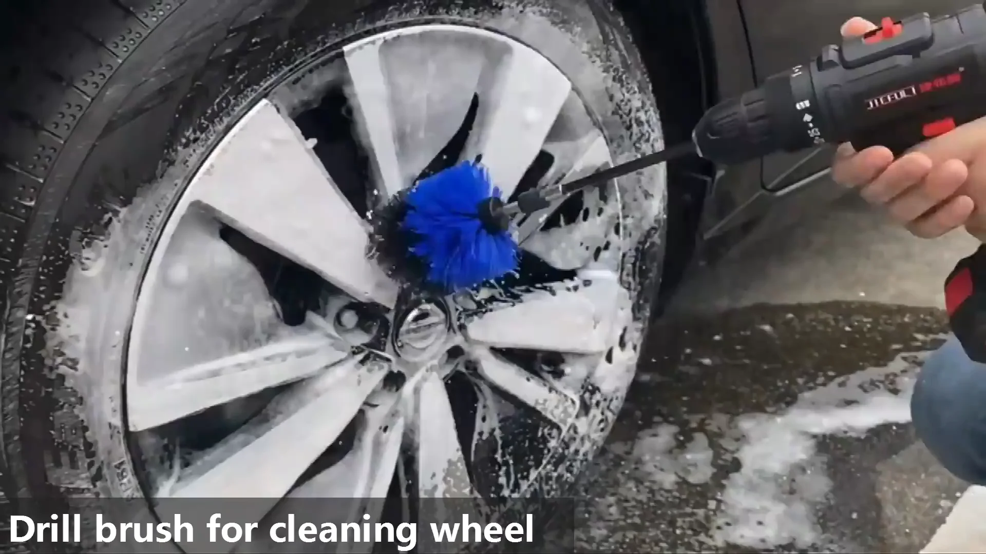 26pcs/Set Car Drill Brush Wash Auto Detailing Cleaning Engine Wheel Perfect Gift