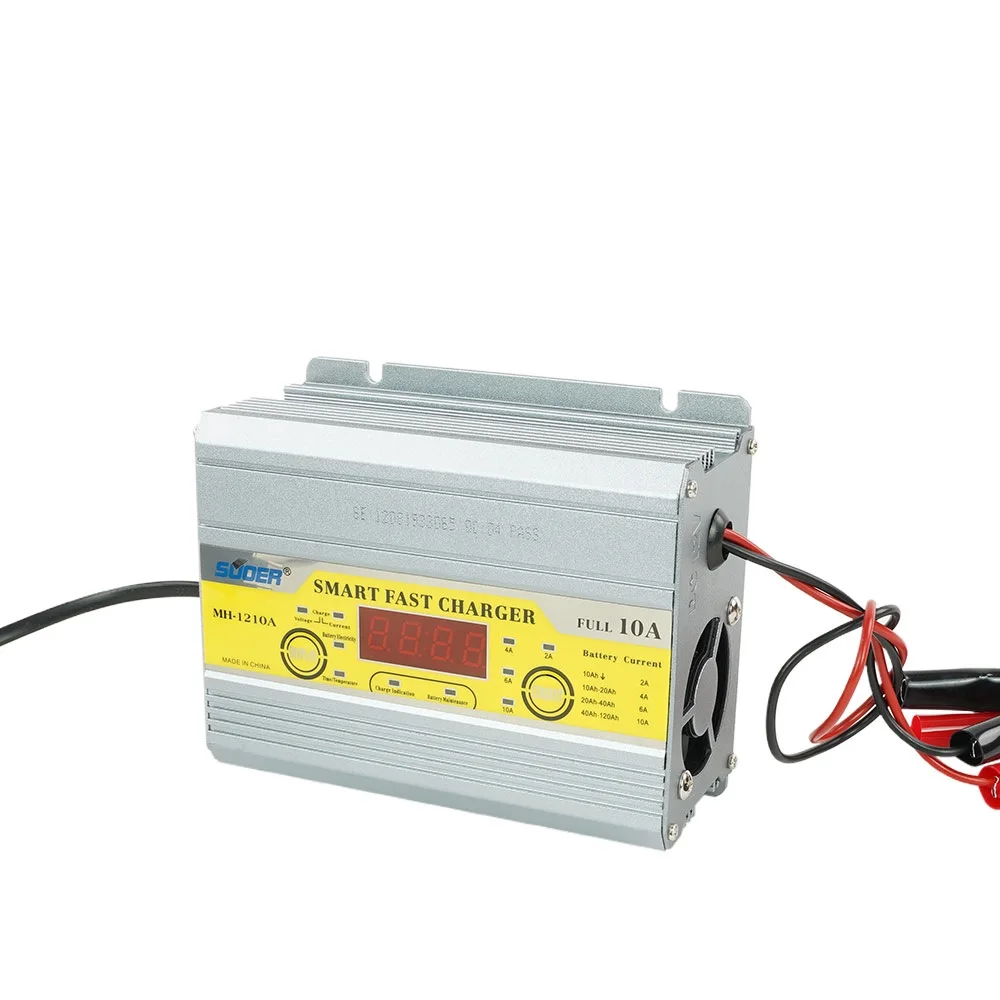 Super Smart 12 Volt 10A Fast Charger Three-Phase Battery Charger