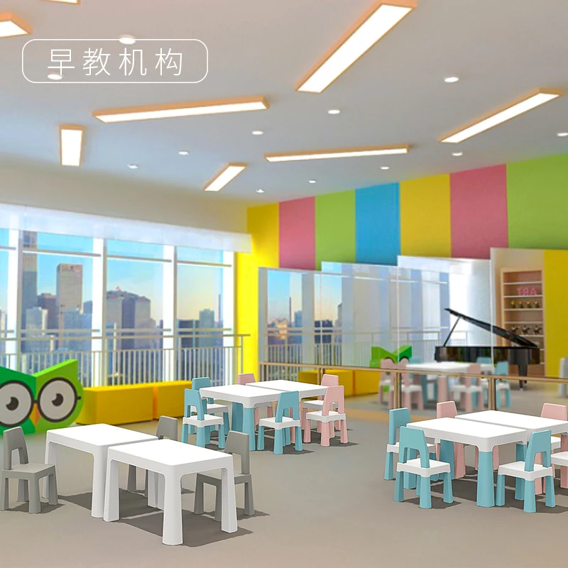 Хорошее качество детский учебный стол детский пластиковый стол и стулья стул для столовой для детей