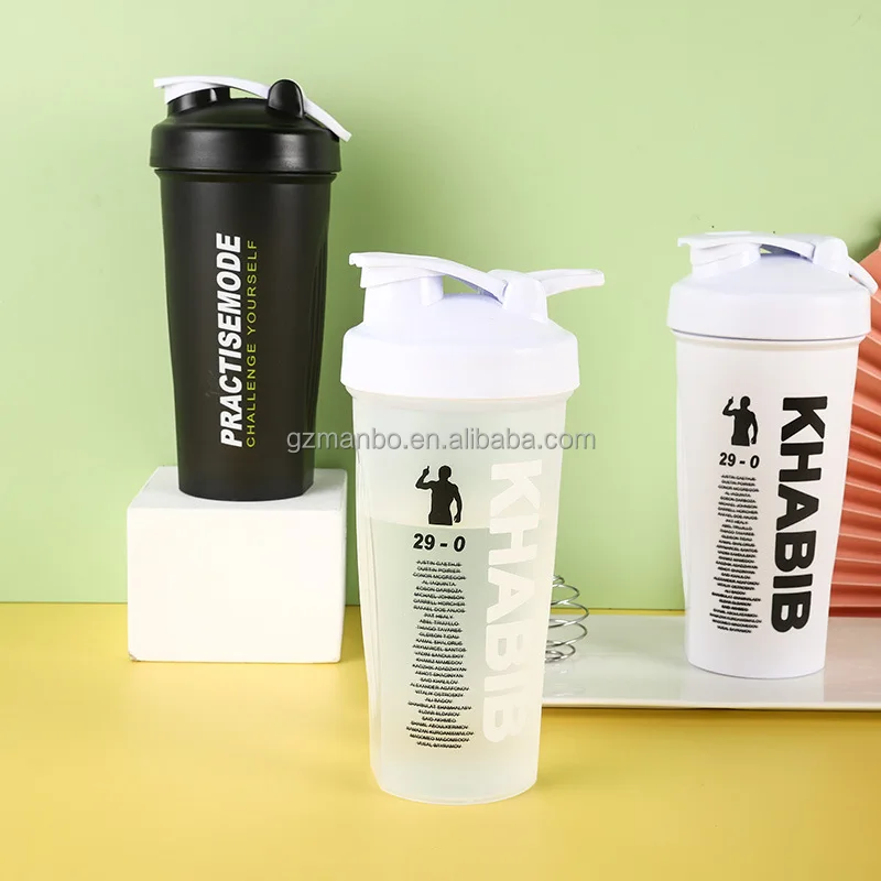 New Style BPA Free 600ml Custom Logo Gym Protein Shaker Bottle