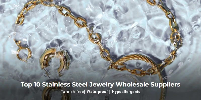 Set bracciale a quattro anelli placcato oro 18k con morganite_voghion.com