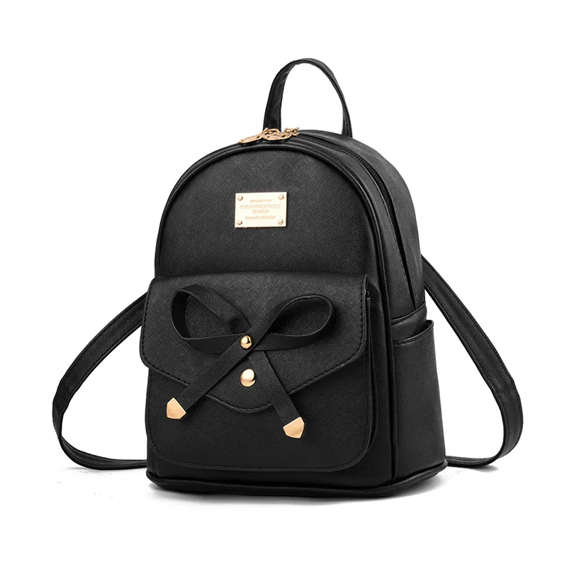Mini Women's Backpack PU Leather Women's Bags Small Backpack Fashion School  Bags Girls Cute Female Backpack