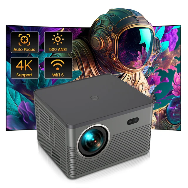 Tripsky proyector 4k 500ANSI Lumens smart projector android hd home cinema tv wifi led projector