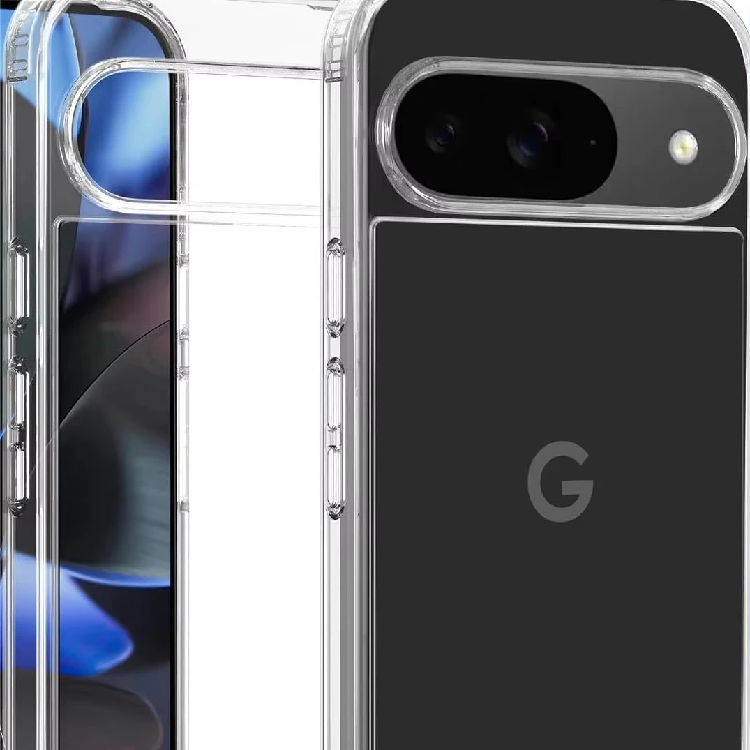 Cover for Google Pixel 9 Pro Hard PC Back Slim Thin Soft Edge Shockproof Phone Case Accessories Transparent Cases
