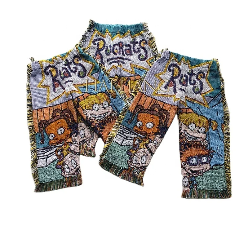 Детские брюки с бахромой