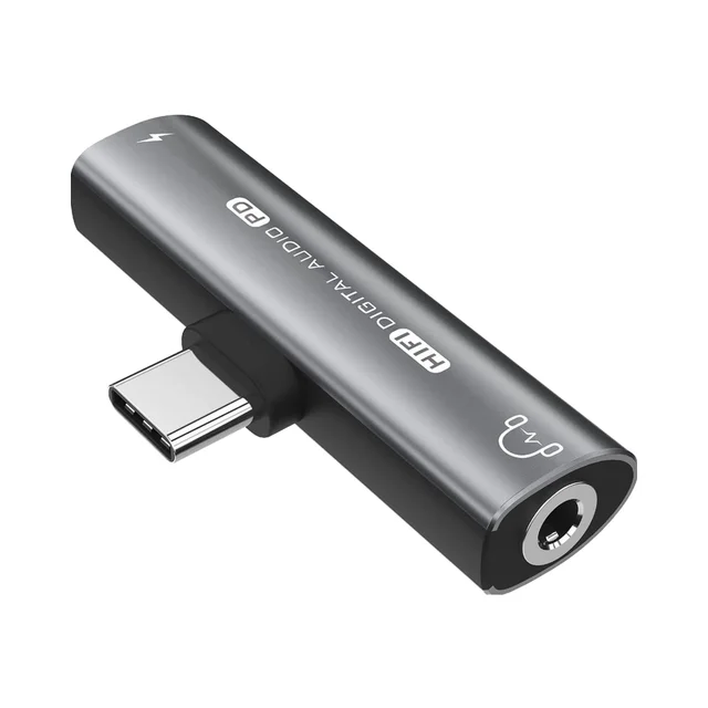 HiFi DAC 27W Fast Charging 2in1 USB C 3.5mm Headphone Jack Adapter Converter for iPhone for Samsung for Galaxy S23 Pixel 6/5 for
