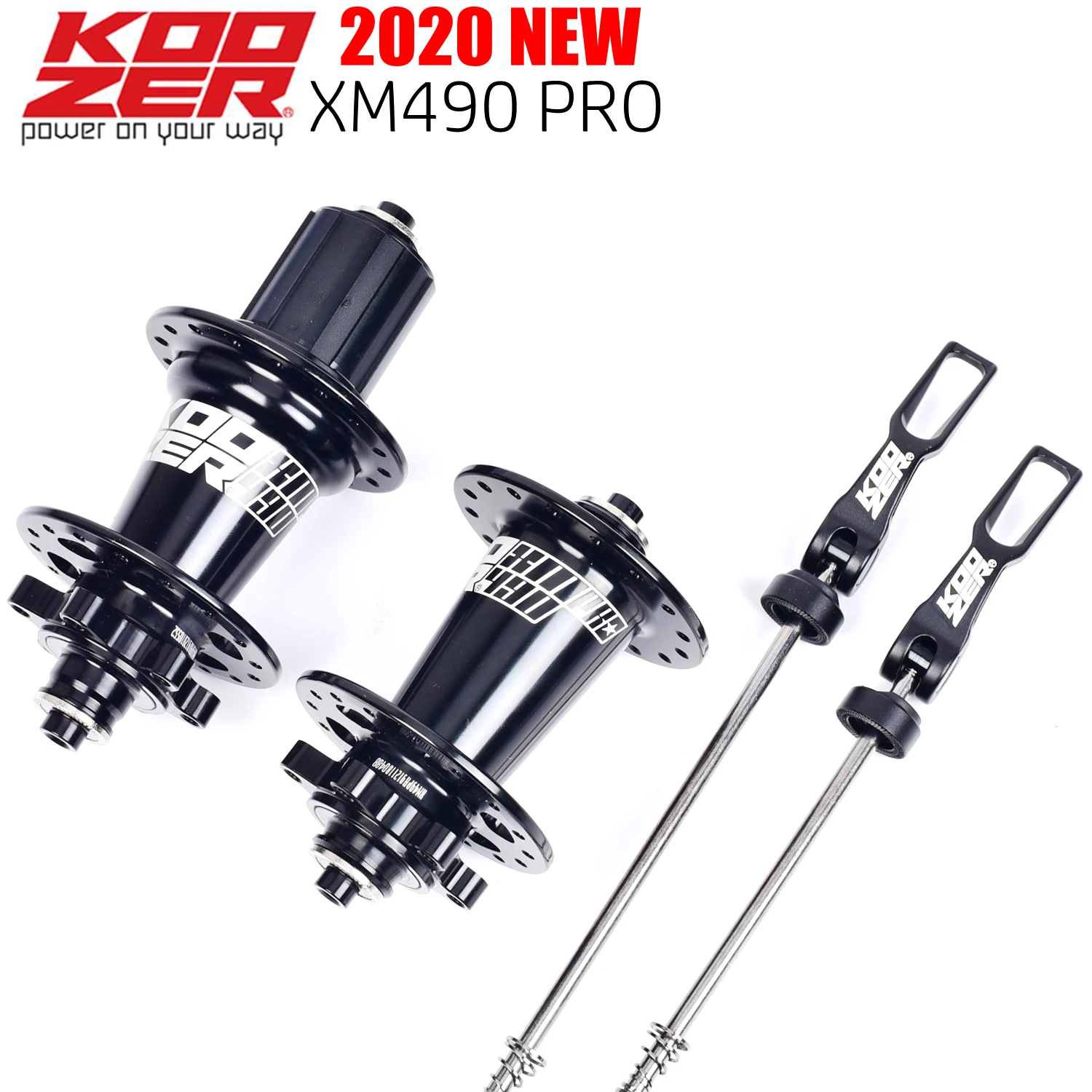 Koozer XM490 Pro MTB Hubs - 32H, Disc Brake, Aluminum Alloy, Quick