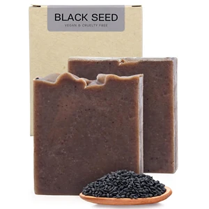 Private Label Natural Organic Black Seed Oil Solid Soap Bar Herbal Whitening Nourishing Moisturizing Oil Control Bleaching