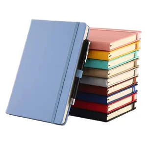 Wholesale B6/B5 Spiral Notebooks with PU Leather Cover and Elastic Band Pen Holder for Journaling Planner Use Bulk Promotions