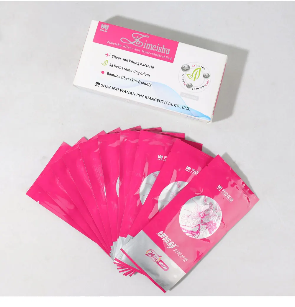 Гинекологический тампон Zimeishu для женщин, лечение ионами серебра