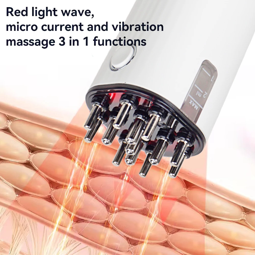 Electric Scalp Oil Applicator Red Light Scalp Massager Anti-hair Loss ...