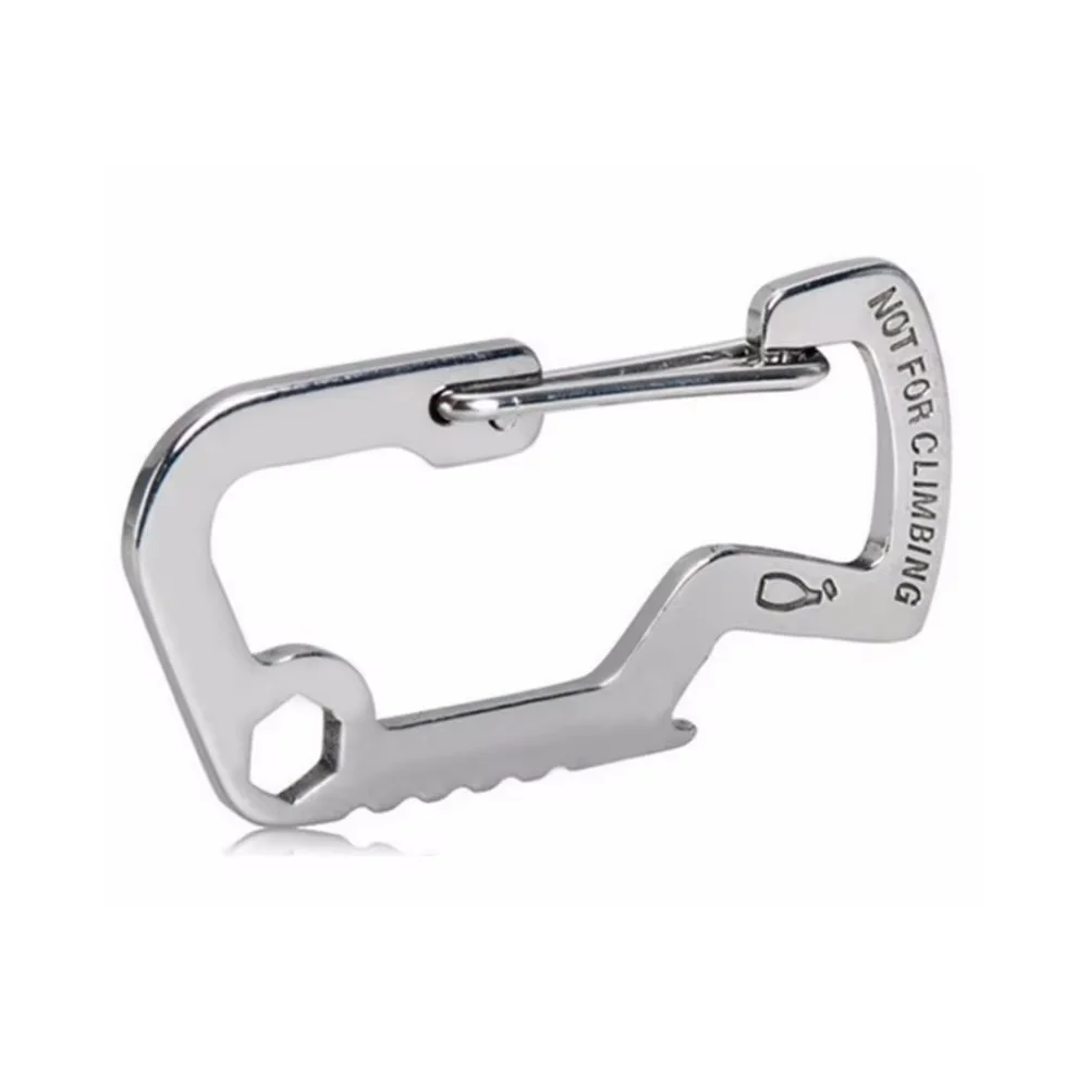 Premium Stainless Steel Multi-Function Snap Hook Keychain Carabiner & Quick Release