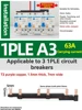 1PLE 63A A3 Espacement 54mm (Connexion de 3 MCBLE 1P)