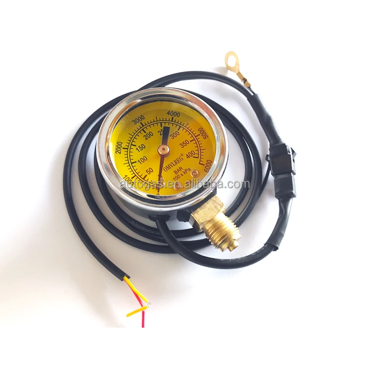 CB08 806 Promotion Cng Natural Gas bar Pressure Gauge Auto Gas Direction Injection CNG Pressure Gauge Meter