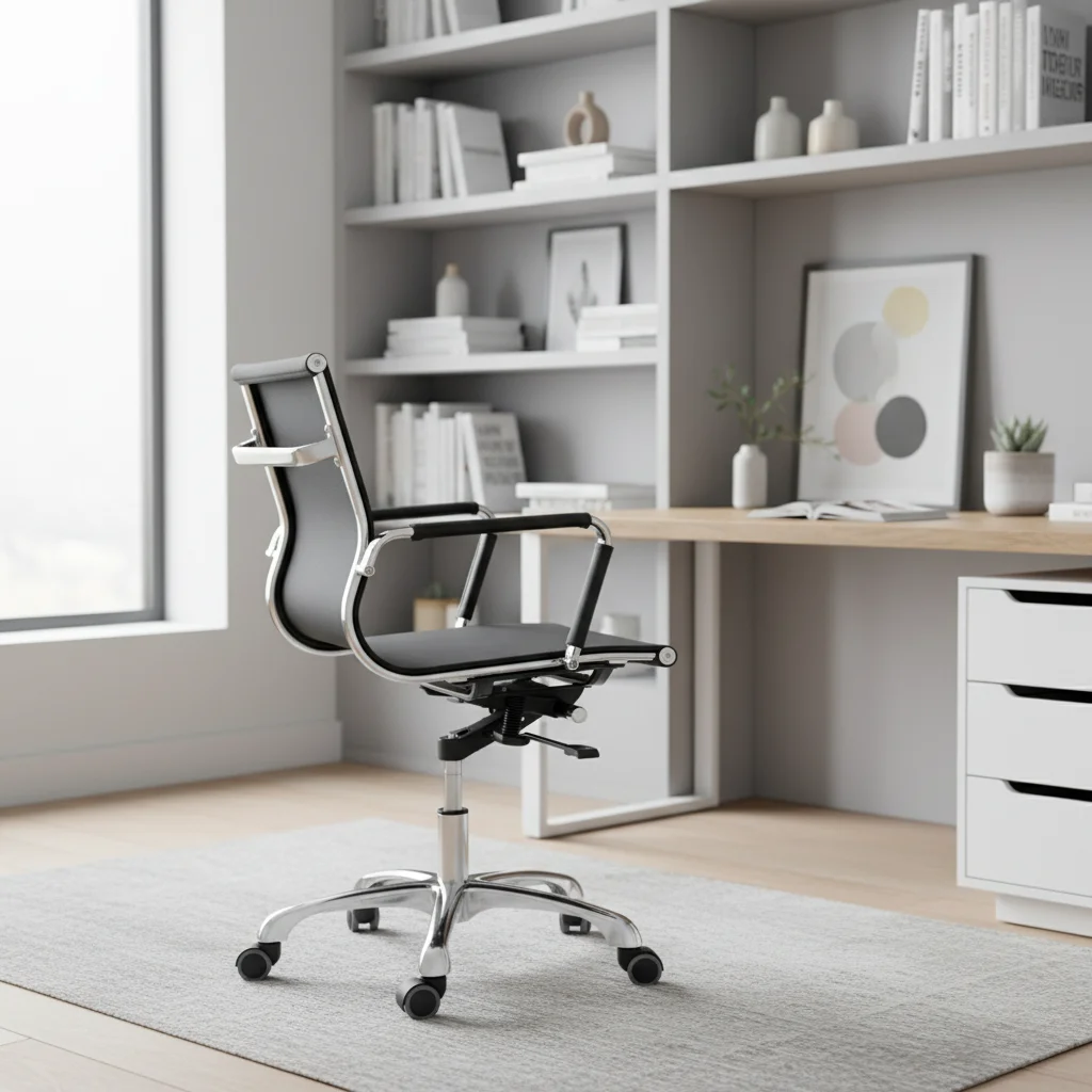 Modern Design Ergonomic Leather Executive Swivel Office Chair with Adjustable Height 4
