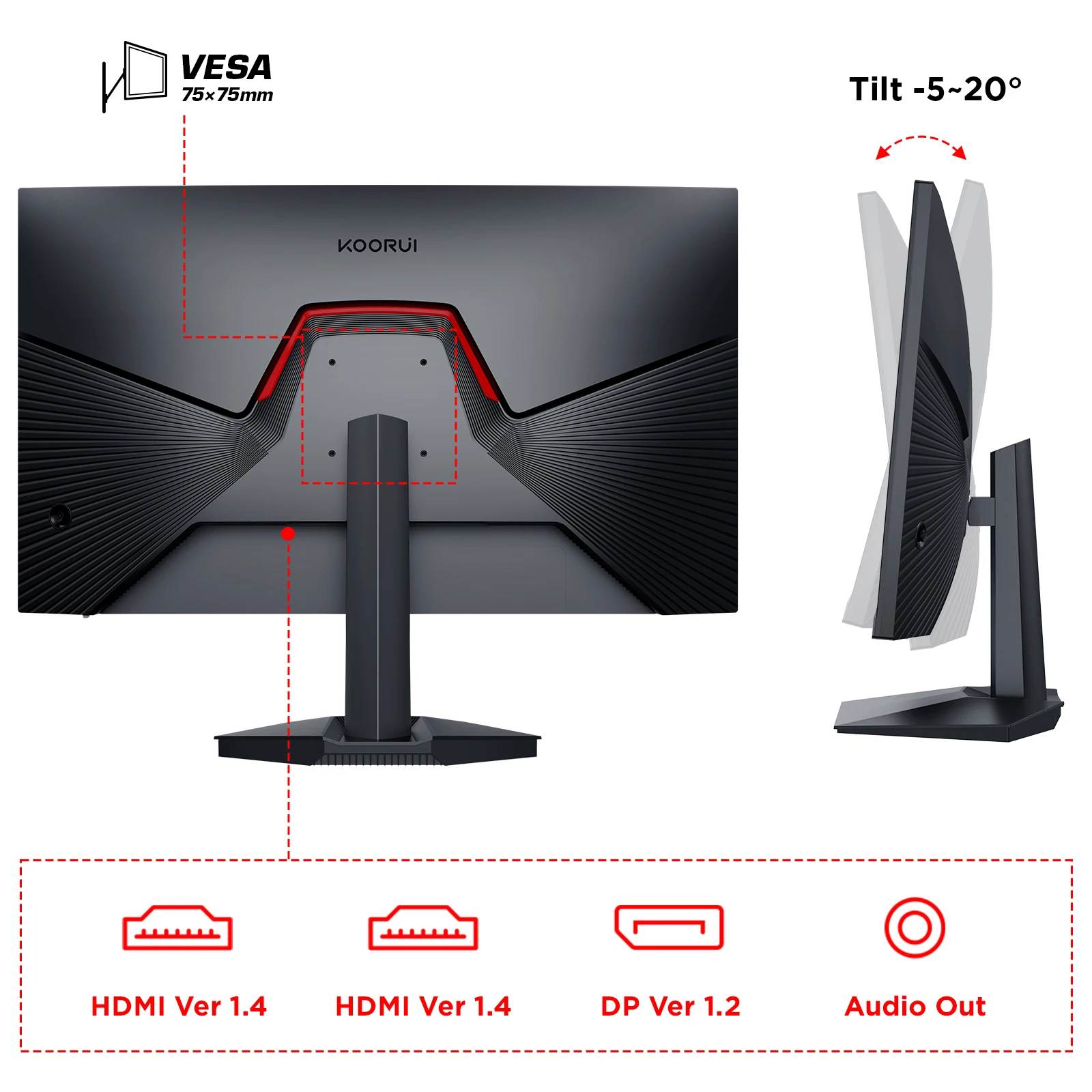 Koorui 24 Inch Gaming Monitor - 165hz IPS Panel