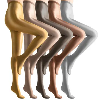 70d Shiny Oil Stockings Ultra Shimmery Nylon Dance Pantyhose - Buy ...