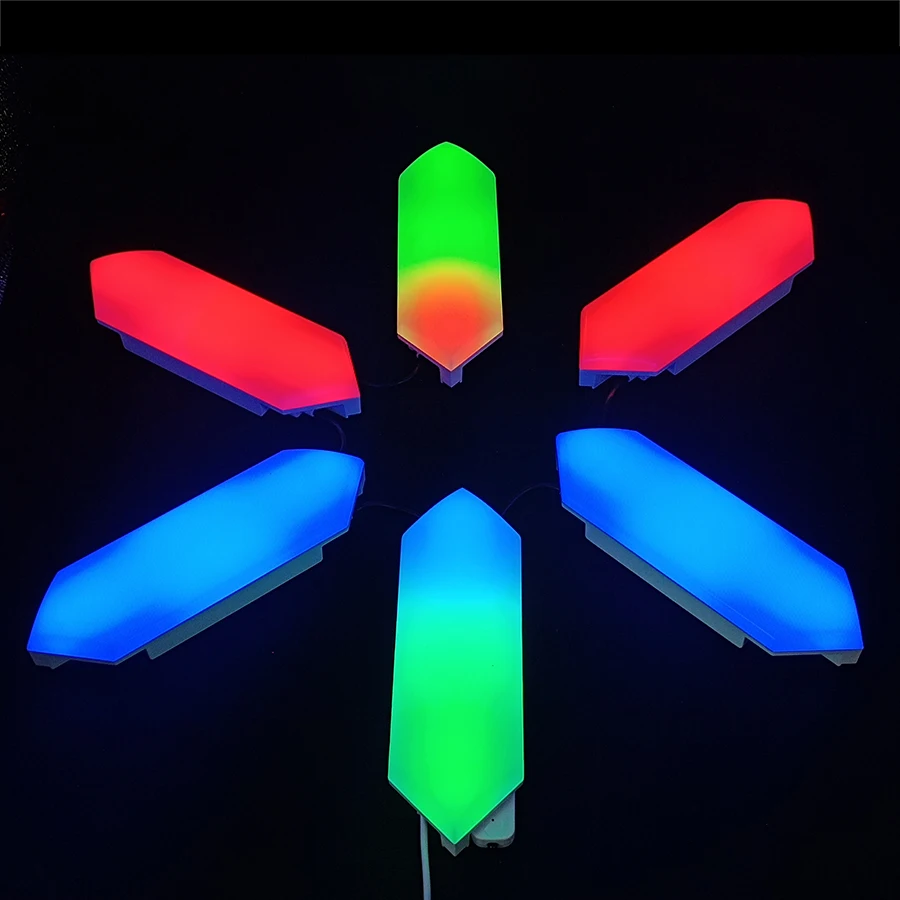 JEJA RGBIC Dream Color Smart App and Tuya Alexa 3D LED Art Panels Wall Hexagon Lights for Gaming Room and Home Decoration