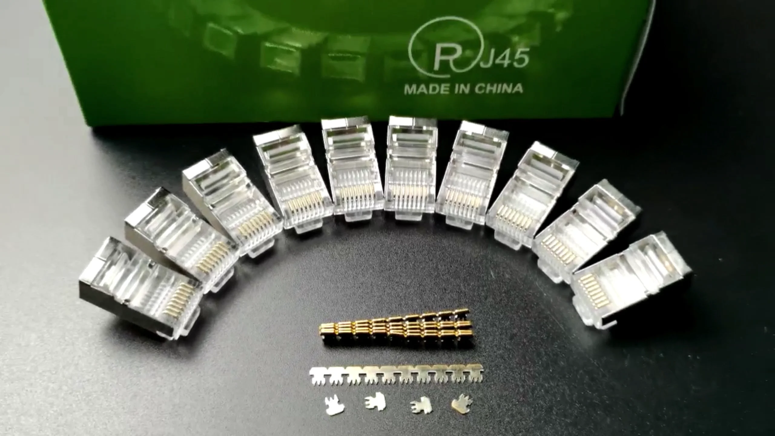 Rj45 Pass Through Cat5 Cat5e Connector Toolless Machine Ethernet Rj45 ...