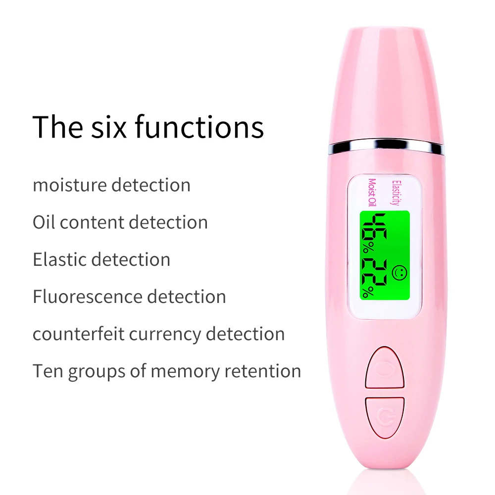 LCD skin tester digital facial moisture monitor oil tester test machine personal scanner health portable smart skin analyzer
