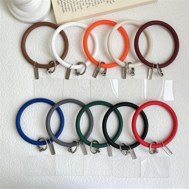 Universal Hanging Ring For Mobile Phone Soft Silicone Lanyard Strap Anti-Lost Bracelet for iPhone Xiaomi Samsung Keychain