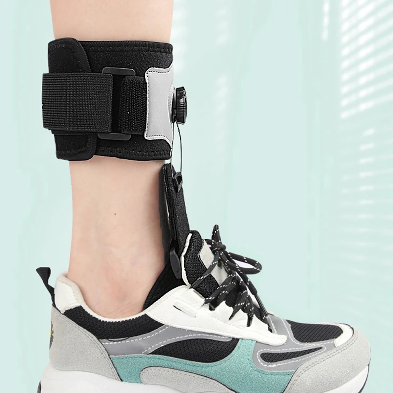 Durable Drop Foot Ankle Brace with Foot Drop Correction - Adjustable Strap for Inversion/Eversion Control