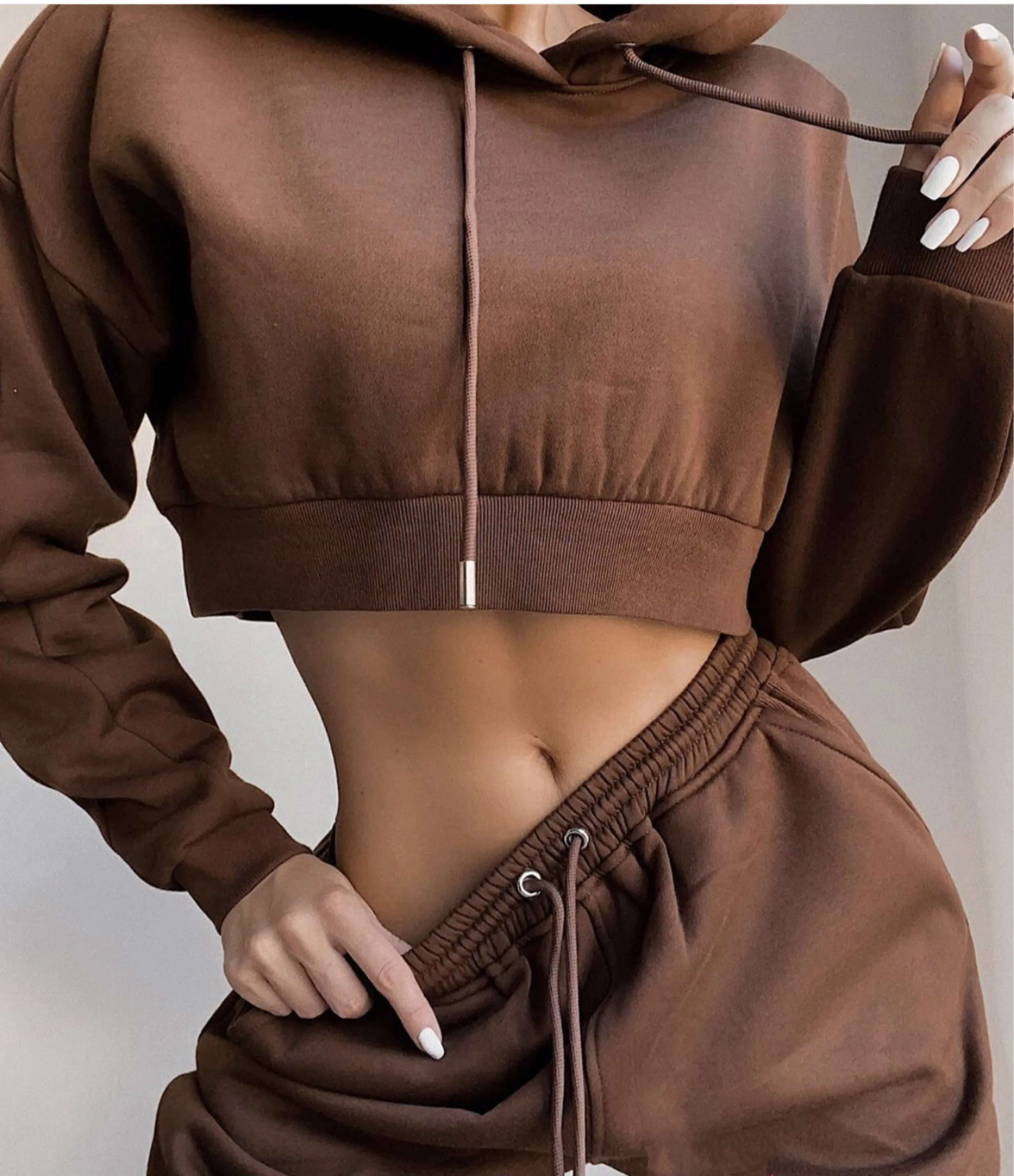Shop Our Hot Selling Women's Piece Outfits Crop Top Hoodie and