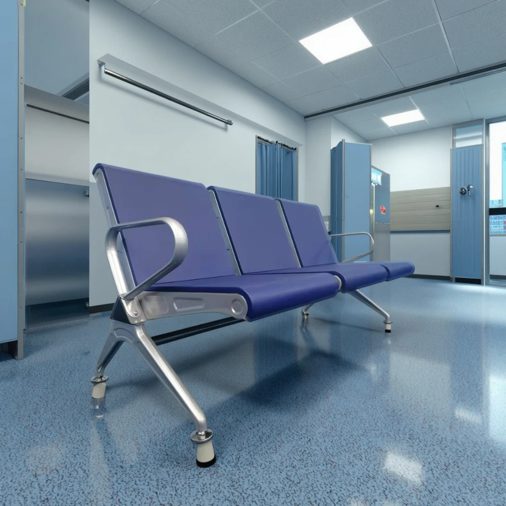 Steel Base Curved PU Padding Contoured Seating Educational Settings 4