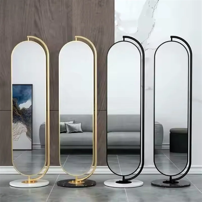 product luxury aluminum alloy framed full length dressing full body mirror for decor-4