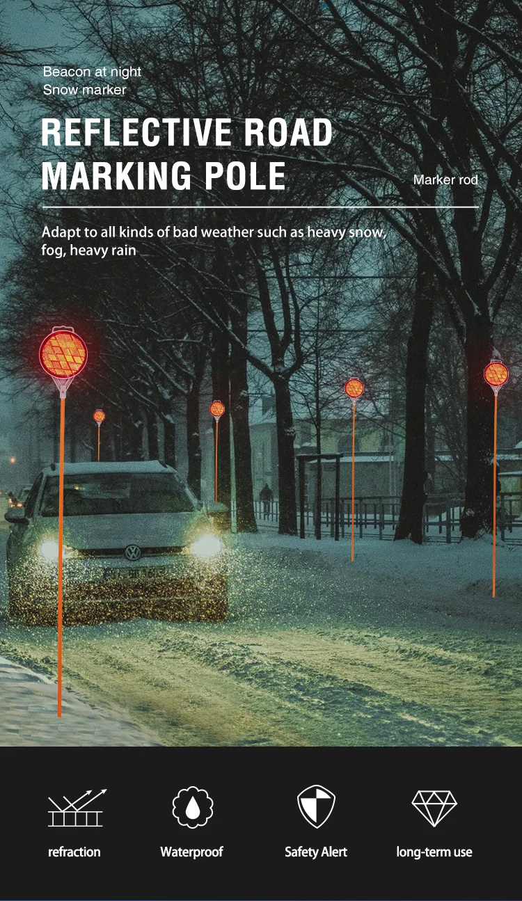 Reflective Traffic Signs Reflective Film+fiberglass Rod Prism Reflection Light Buy Reflective