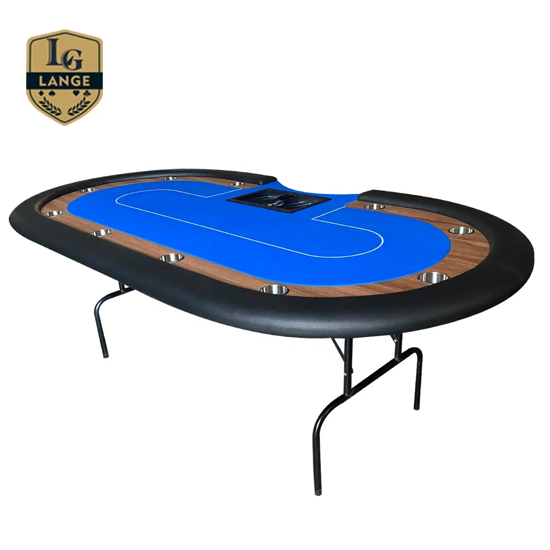 96 дюймов 10 игроков техасский холдем покер стол на заказ дизайн казино покер стол