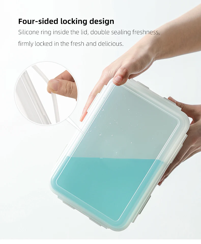 Shimoyama Airtight Plastic Food Safe Bread Toast Fresh Keeping Box