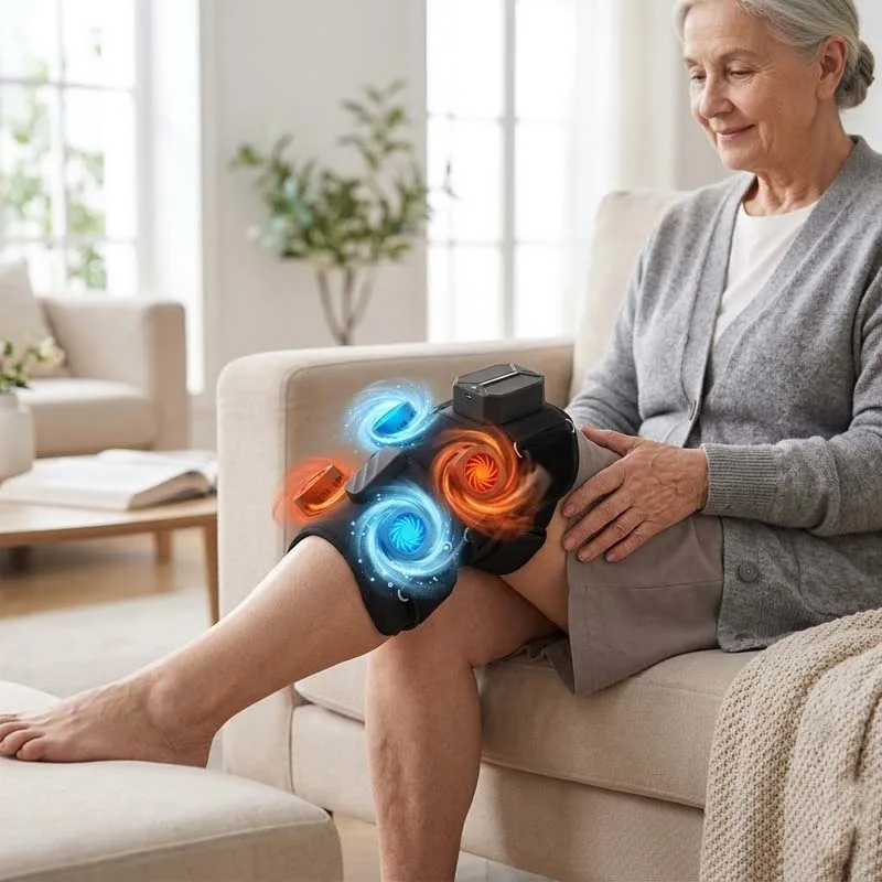 Vadu vads bezvadu karstās un aukstās terapijas masāžas ierīce ar gaisa kompresiju