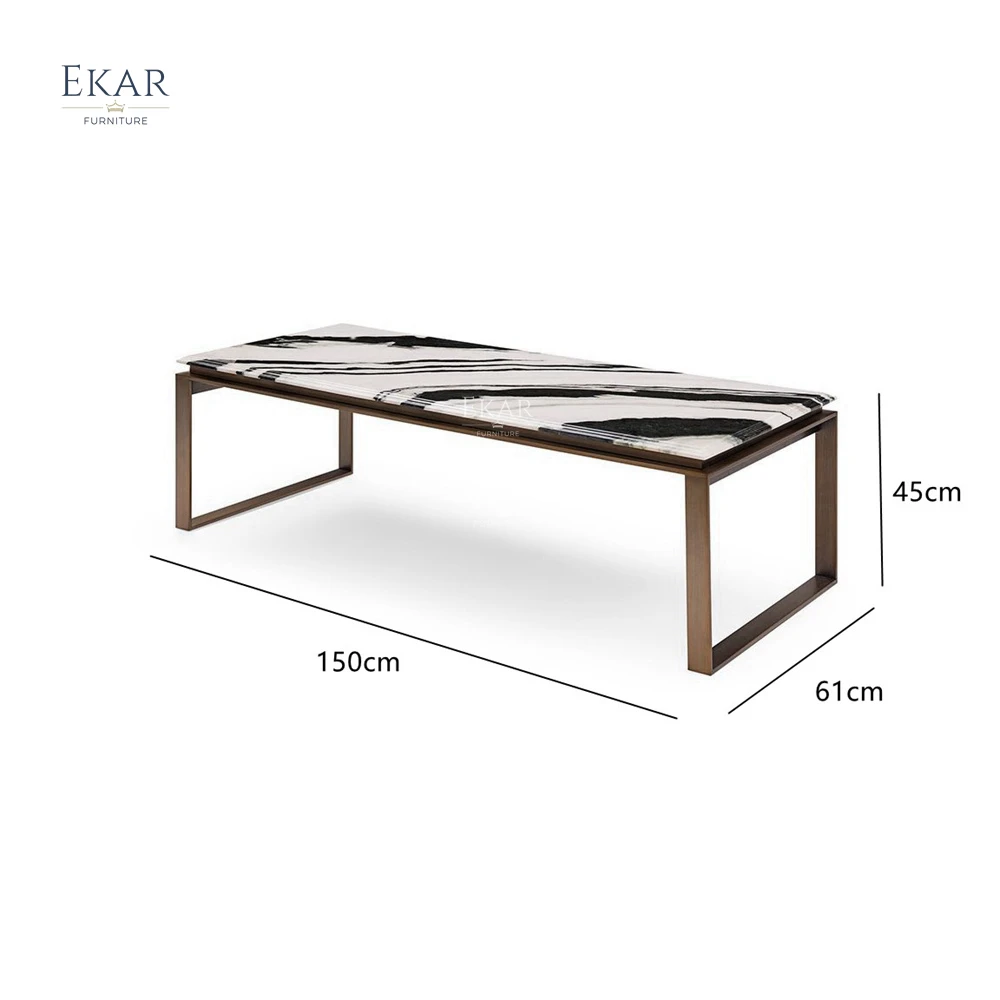 product panda white marble coffee table with stylish metal legs-63